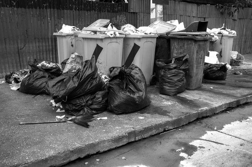 Domestic skip on a residential property in Mill Hill