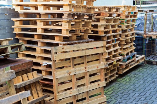 First aid kit and emergency response equipment near a skip