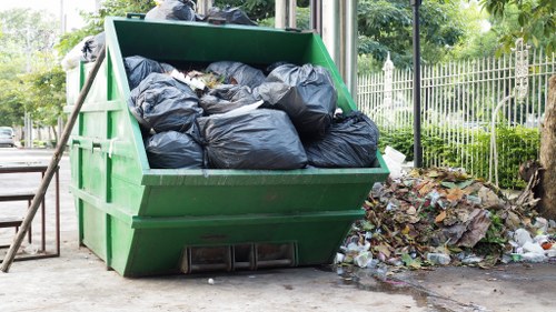 Landfill site for construction waste near Mill Hill